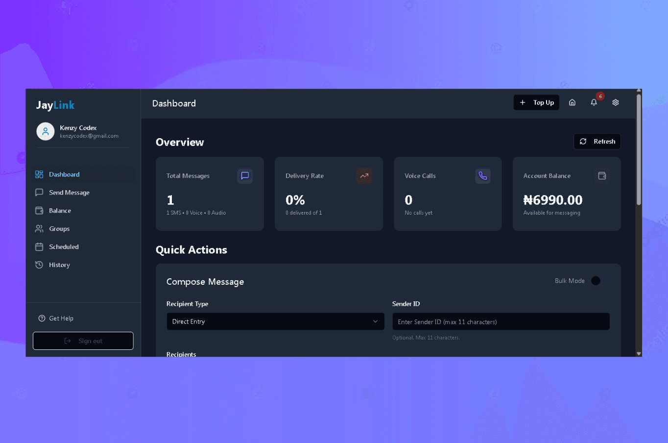 JayLink Bulk SMS Platform