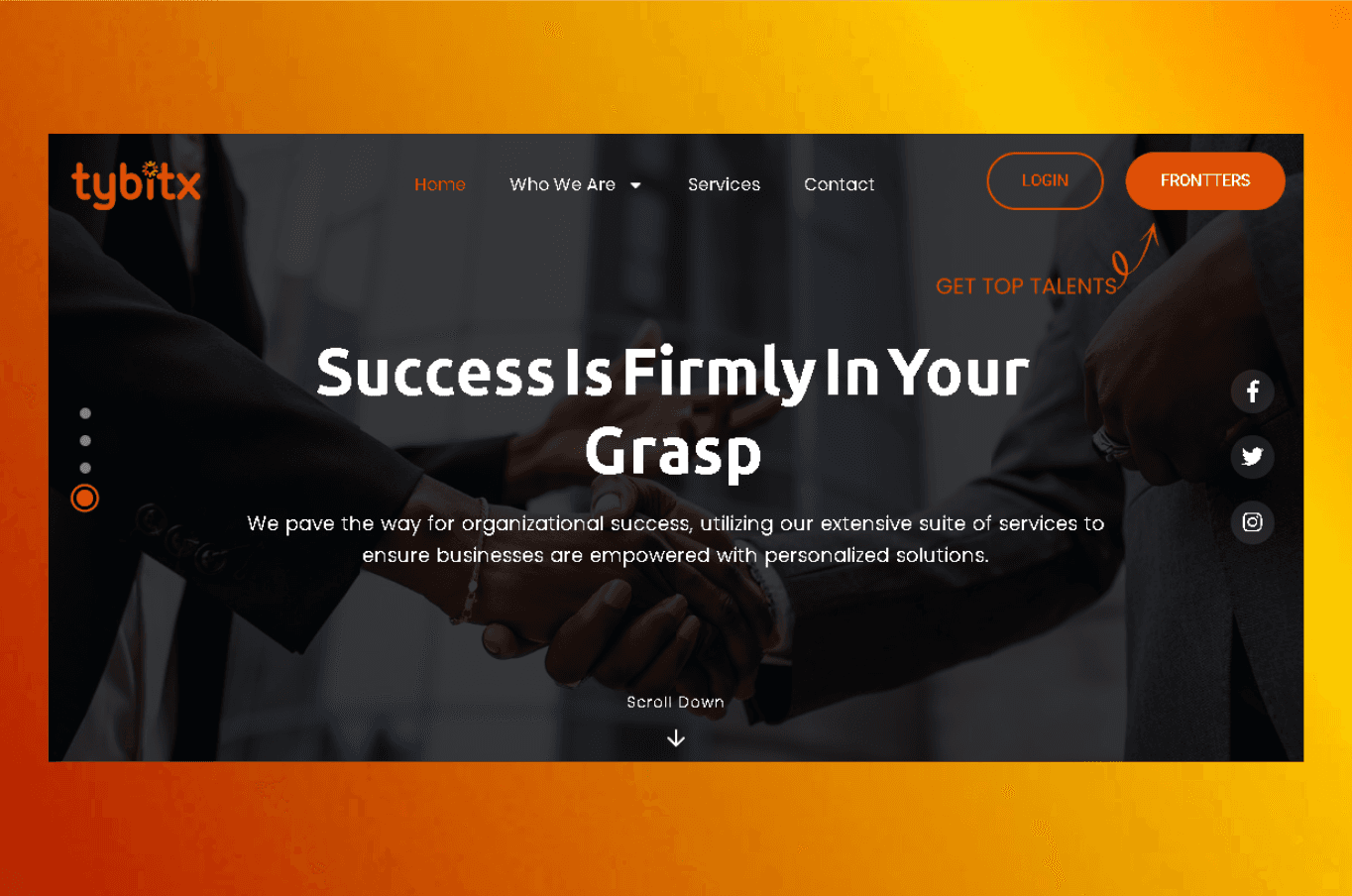 Tybitx Services Website