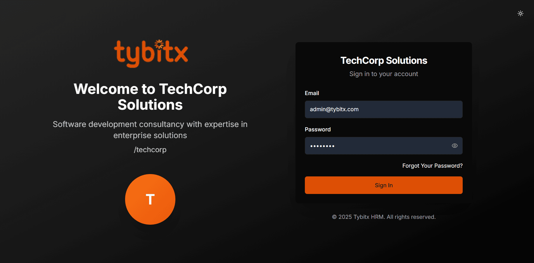 Tybitx HRM Platform screenshot 3
